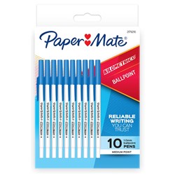 PAPERMATE KILOMETRICO BALL PEN Poly Pack10 Blue